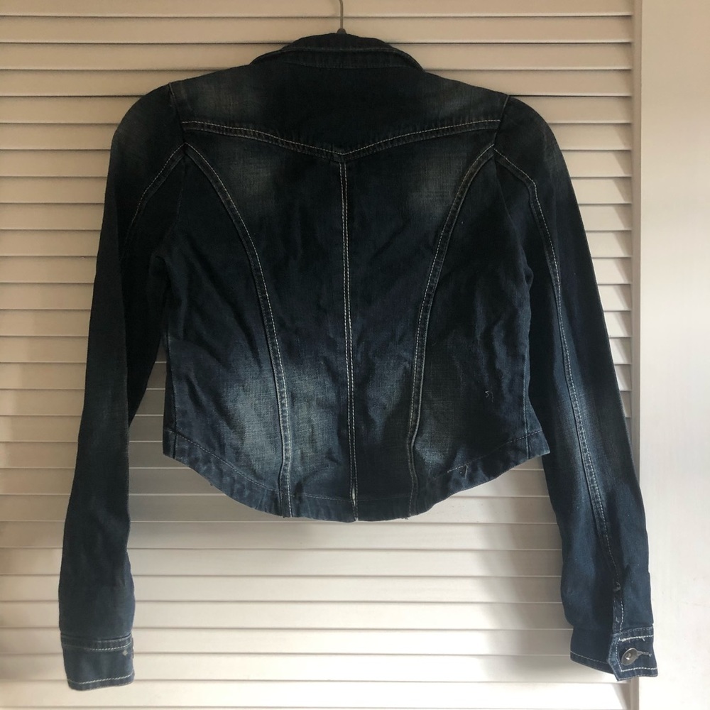 LF Millau Denim Cropped Blazer - Picture 5 of 6